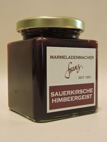 Sauerkirsche Himbeergeist 250g